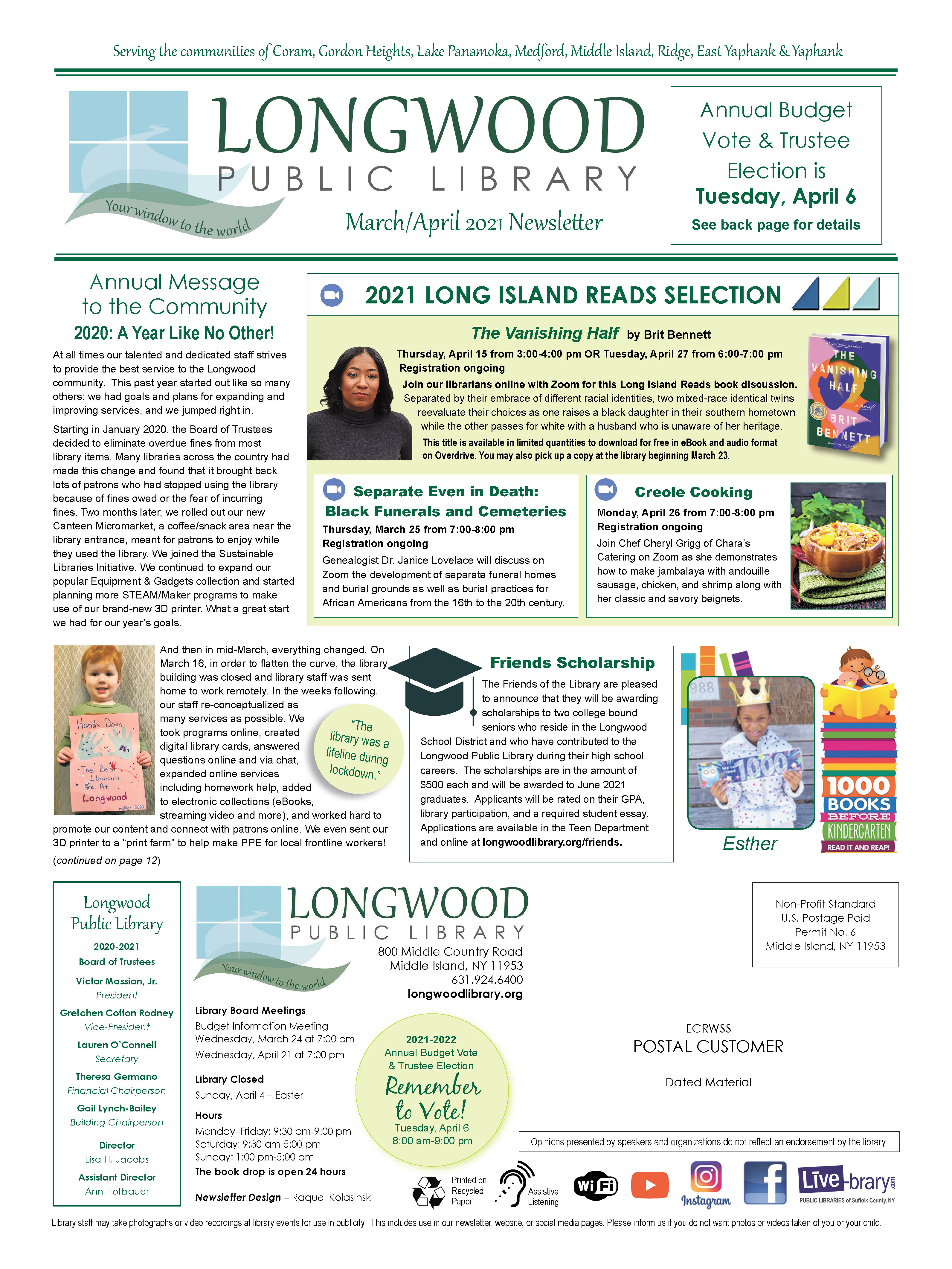 library-newsletter-longwood-public-library